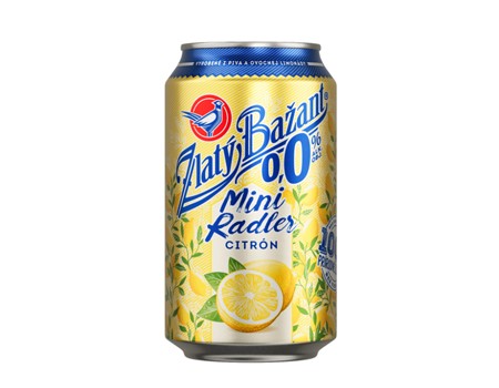 Menu55 - Zlatý Bažant Radler 0,0% Citrón 330 ml